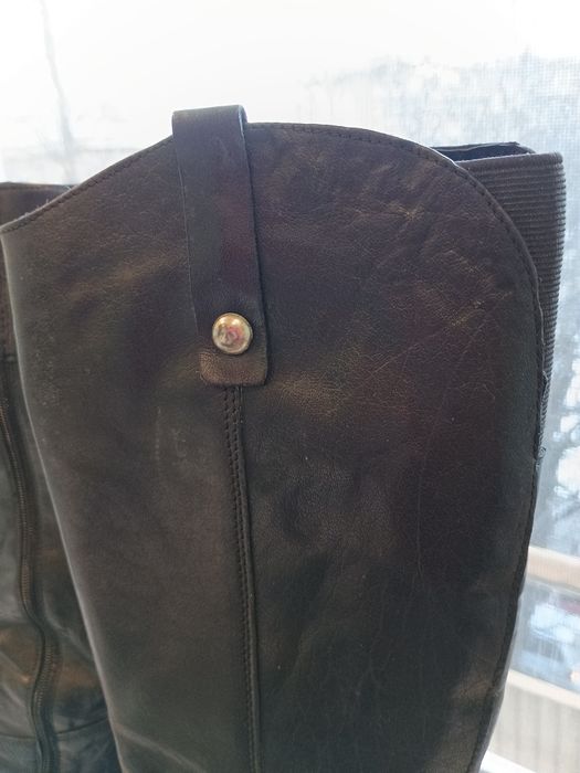 Дамски ботуши, естествена кожа,италианска мода!