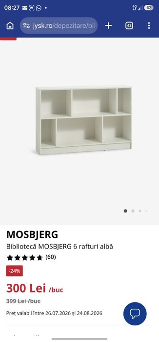Vand biblioteca Jysk