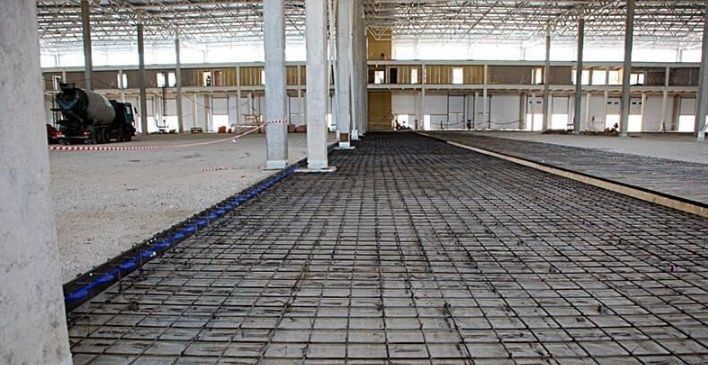 Стяжка с армировкой