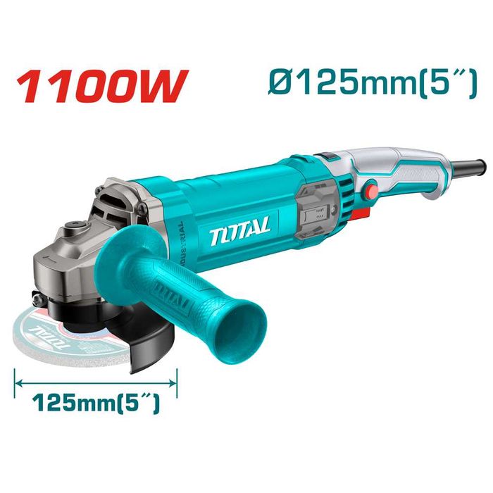 Ъглошлайф TOTAL Industrial, 1100 W, Ф 125 мм - TL IND TG11012556E