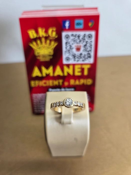Inel din  aur de 14k cu briliante Amanet BKG