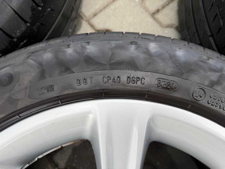 Set roti complet jante BMW + anvelope Continental 225/50 R17 de vara