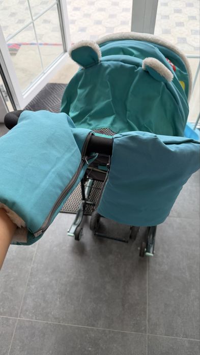 Санки теплые с колесами Nika