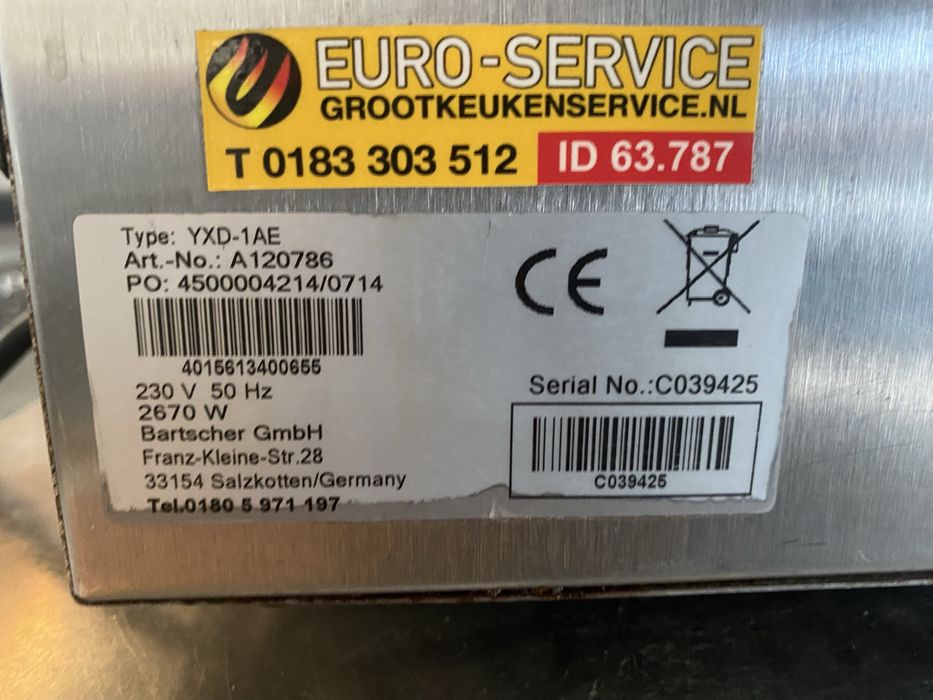 Cuptor convectie inox monofazic