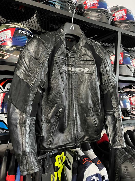 Кожено яке за мотор SPIDI EDGE 3.0 размер 50-M твърди CE протектори