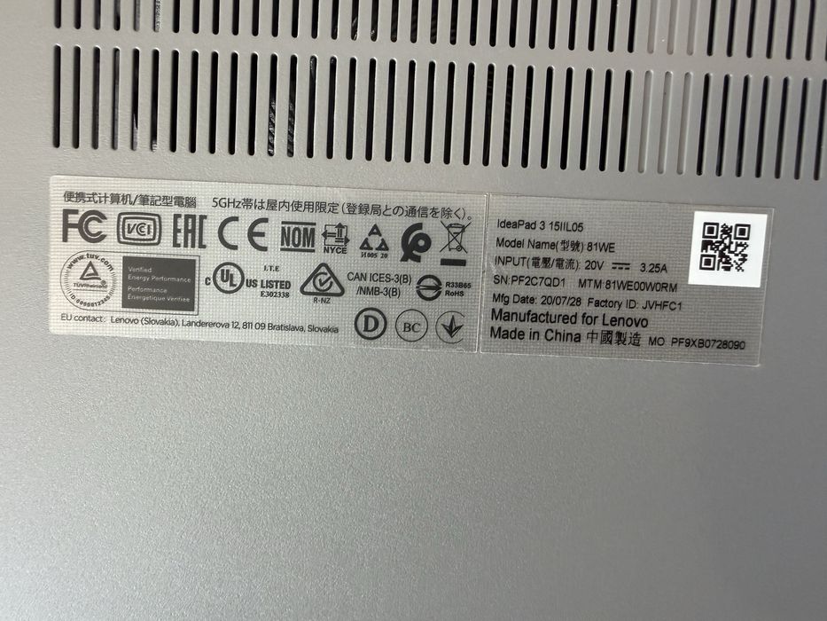 Laptop Lenovo IdeaPad 3
