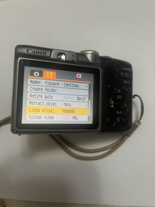 Canon A1000is 10 Mpx 5x zoom optic,afisare data si ora pe poze