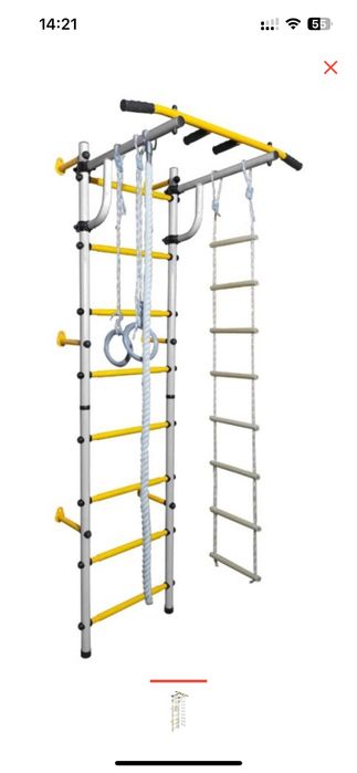 Шведская стенка с креплением к сетене