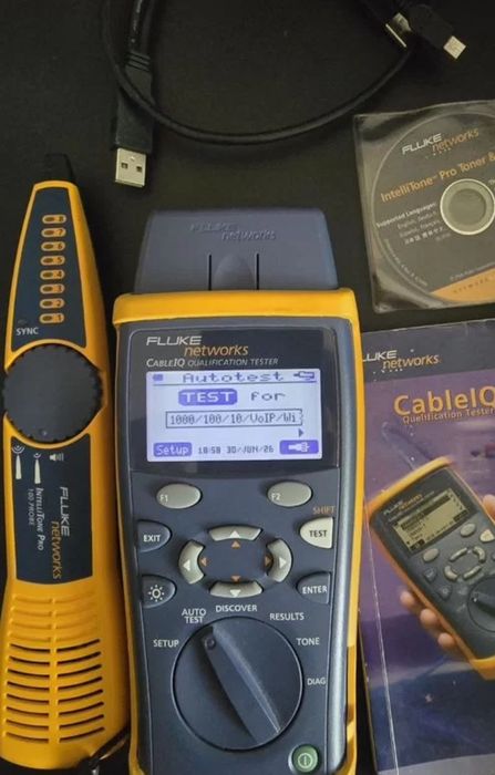 Кабельный тестер fluke networks cableiq