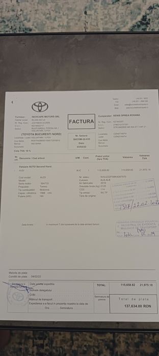 Vând Audi A5 F5 Matrix