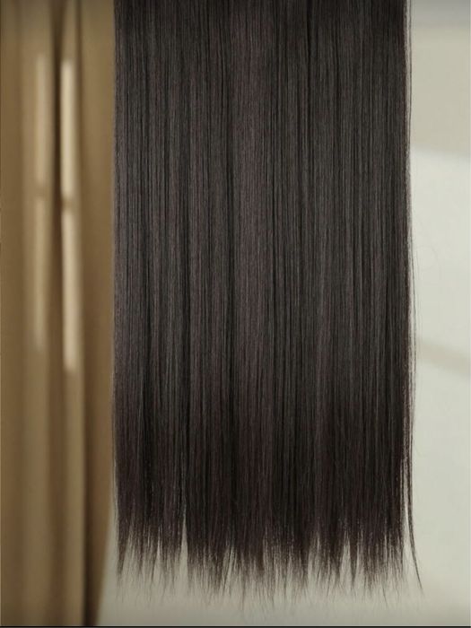 Extensii de păr cu clips - Culoare maro - 24 inci - Set 12