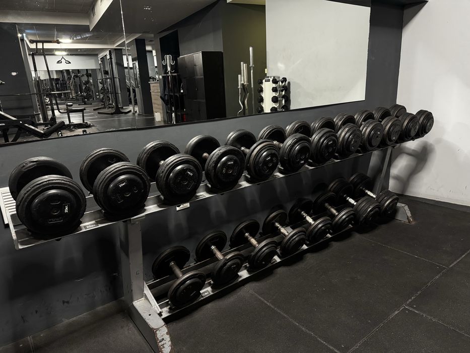 Комплект дъмбели 12.5-40кг gym80