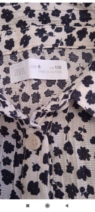 Детска къса риза ZARA. Размер 116 / 6 г.