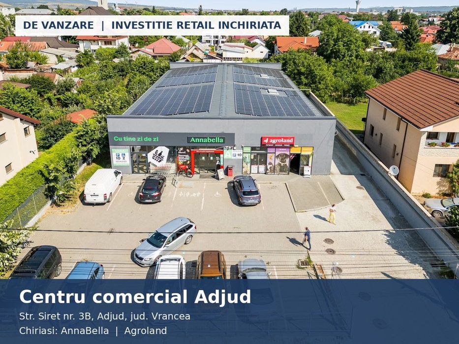 Centru comercial Adjud - Annabella + Agroland, 100% inchiriat, 755 mp