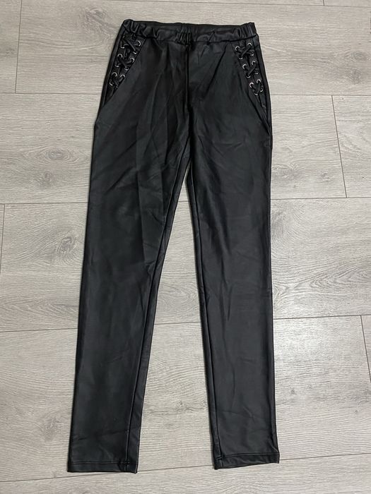 Pantaloni imitatie piele 12-14 ani