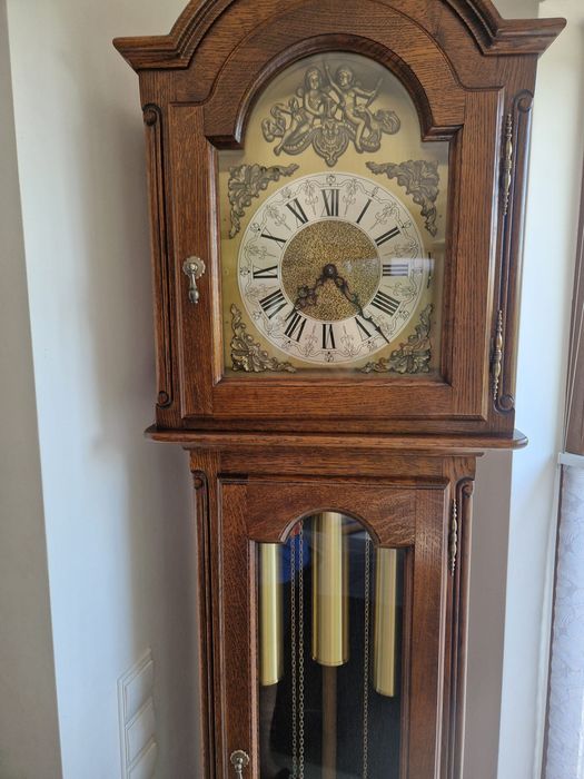 Ceas mecanic cu pendul de podea cu 3 greutati