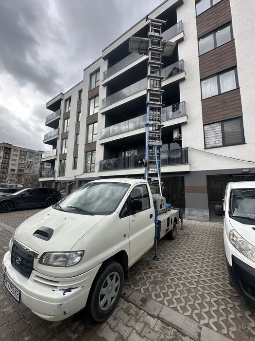 Качване на строителни материали Строителен Асансьор Мобилен Хаспел 30м