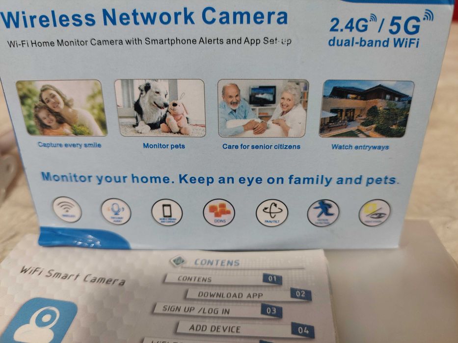 Camera WiFi Pro Full Hd 1080P PTZ 360 Noua! Intelligent Camera copii