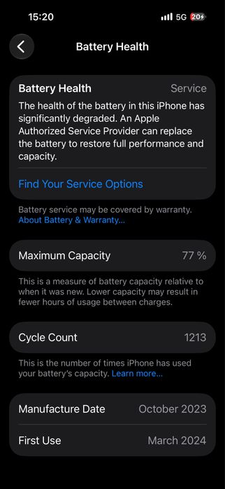 Iphone 15 128gb 77%