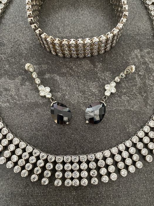 Сребърно колие гривна обеци Giulian