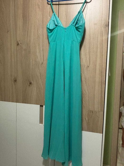 Официална рокля Dizi в цвят мента