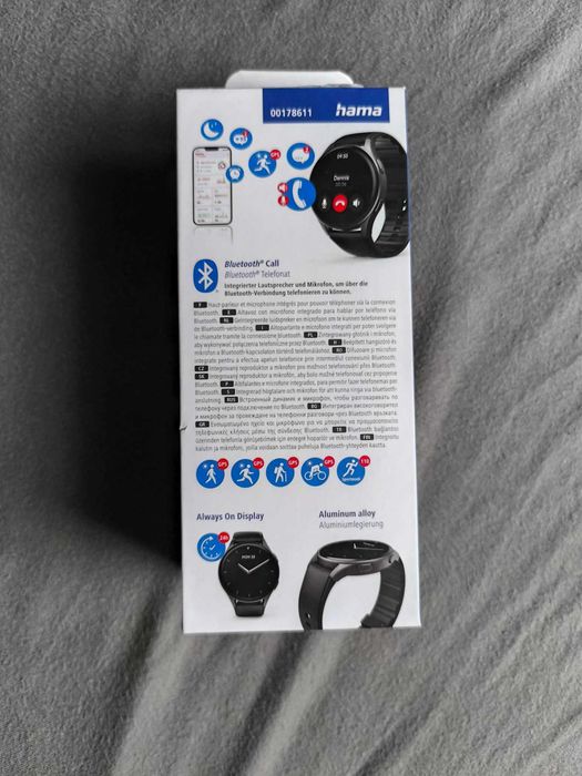 Нов Hama Smart Watch 8900 GPS AMOLED 1.43" с гаранция 03.2027