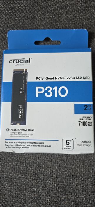 SSD Crucial P310 2TB PCI Express 4.0 x4 M.2 2280 M2