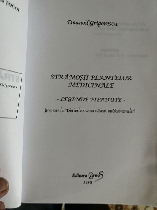 Stramosii Plantelor Medicinale - Emanoil Grigorescu