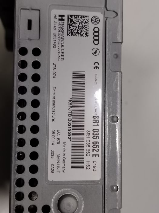 Unitate multimedia MMI radio A4 B8 B8.5 A5 Q5 8R1 035 652 E