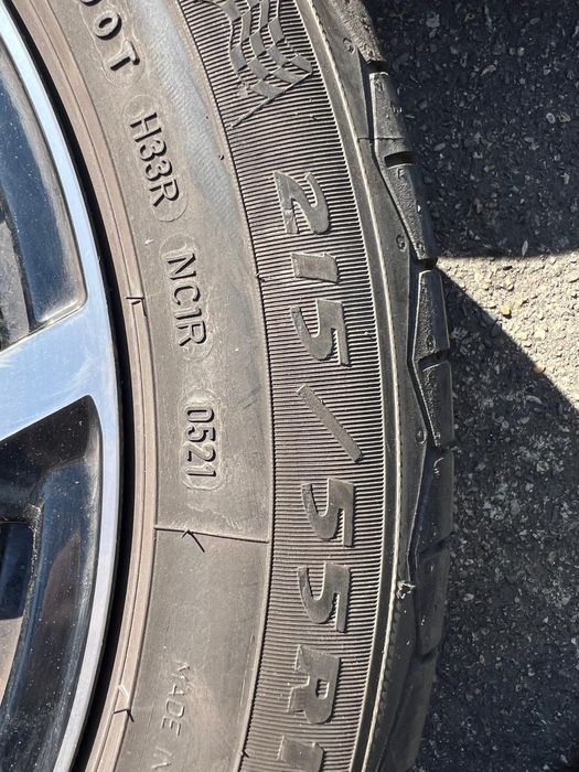 Roti Jante aluminiu 17" originale Nissan Juke Cu anvelope vara