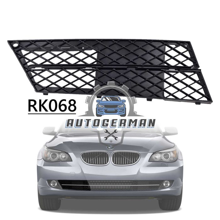 Решетка BMW 5 серия E60 E61 LCI / Facelift БМВ предна броня халоген