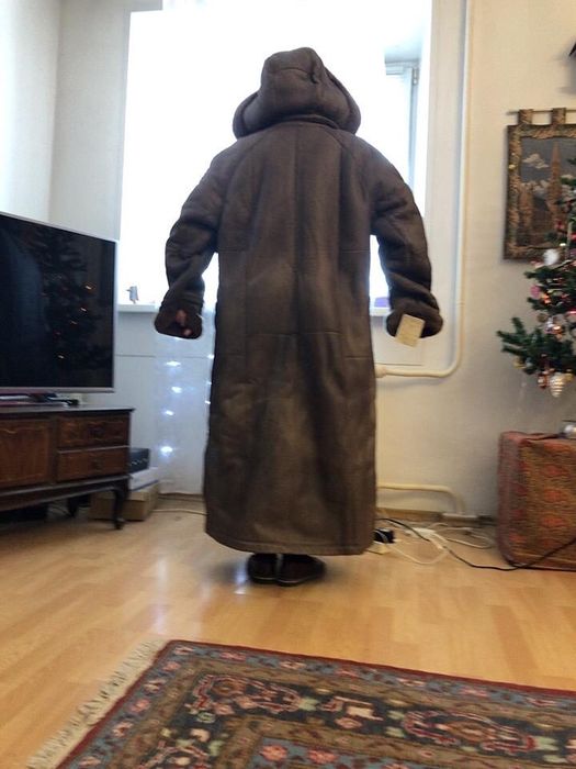 Дублёнка овчина  шоколадный мусс