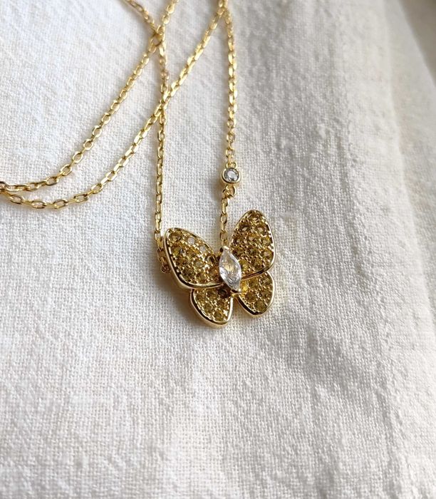 Златно колие с пеперуда с диаманти, Van Cleef & Arpels VCA