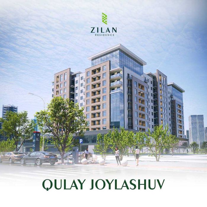 ЖК "Zilan Residence". 3-комнатная, 95.2 м², Махтумкули, Texno park