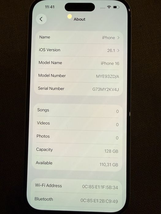 Iphone 16 128GB
