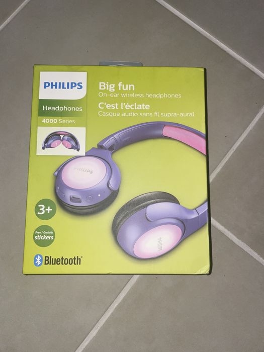 Casti Audio pentru copii Over-Ear Philips,Roz și Albastru