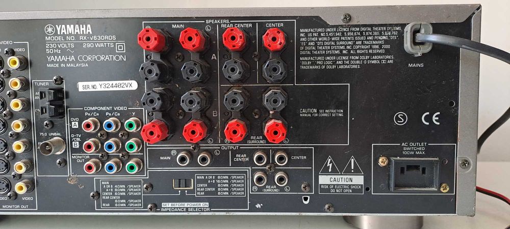 Yamaha RX V 630 RDS Amplificator Receiver Masiv 180W x 6