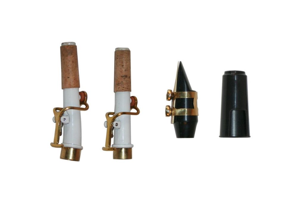 Saxofon Sopran NOU Karl Glaser Saxophone drept Si b ALB+Auriu