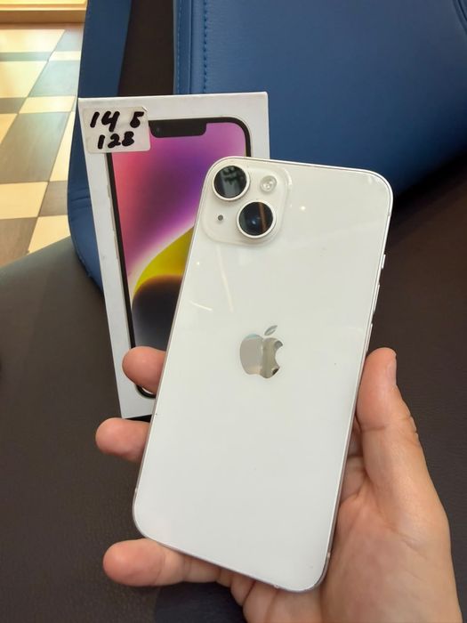 Iphone 14 128 gb белый 80%