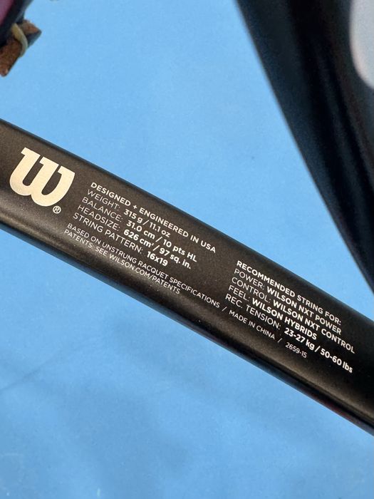 Wilson pro staff 97 v10 315 gr