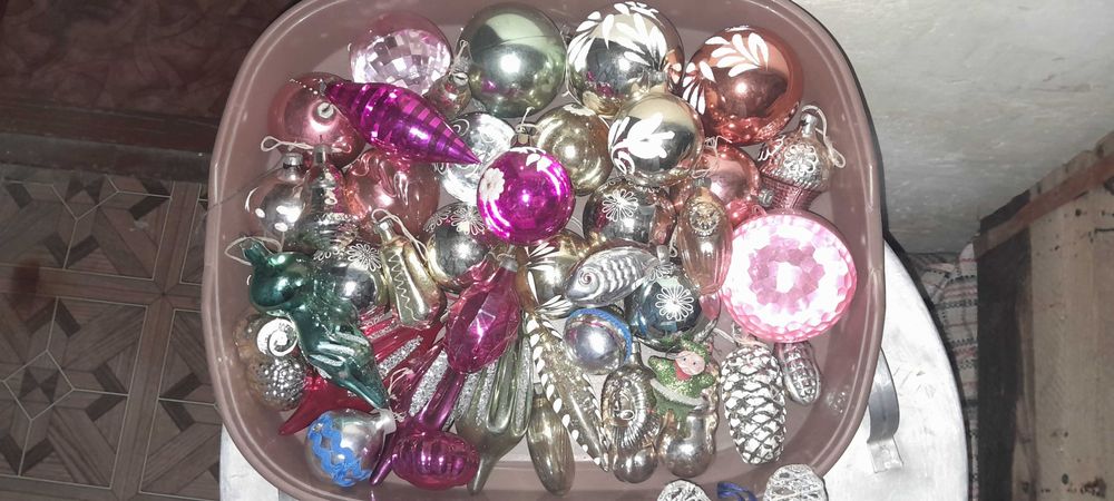 Советские ёлочные игрушки для ёлки СССР