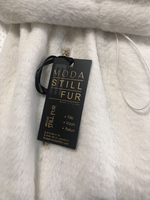 Шуба алькантара воротник норка