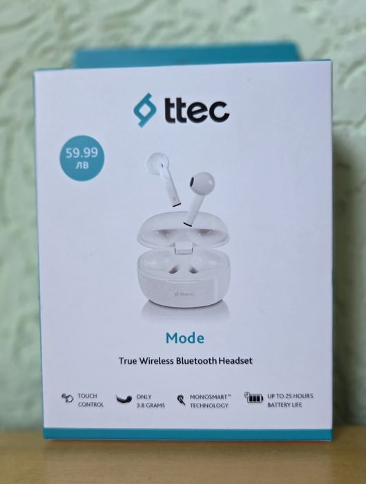 ЧИСТО НОВИ неотворени безжични слушалки ttec / Wireless / Bluetooth