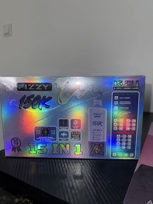 Vape 150,000 Fizzy 15 in 1 reincarcabil (Pachet 3 bucati)