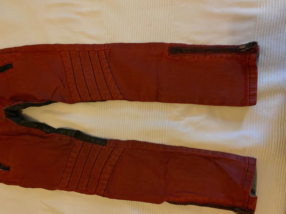 Дънки с кожен ефект Replay 25 номер