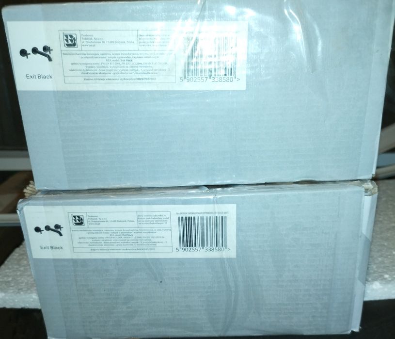 Baterie incastrata pentru lavoar REA EXIT black mat