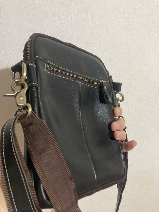 Кожаная барсетка