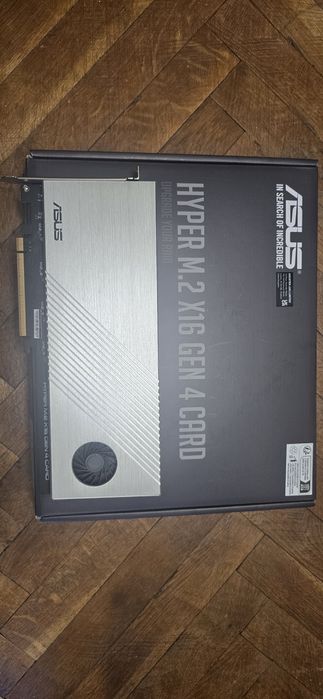 Преходник Asus HYPER M.2 X16 GEN 4 CARD, от PCI-E 4.0(3.0) към 4x NVMe