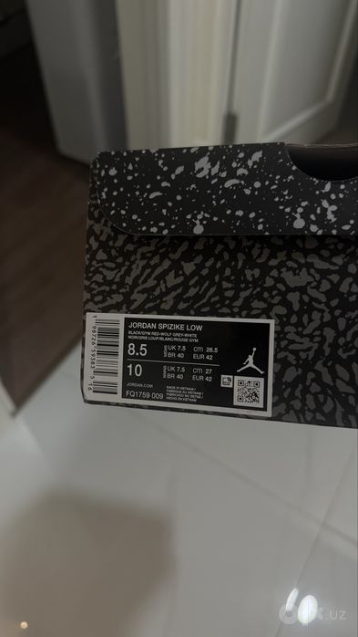 Новые Кроссовки Jordan Spizikie Low