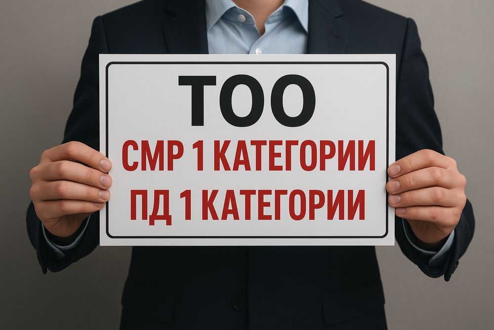 ТОО СМР и ПД 1 категории